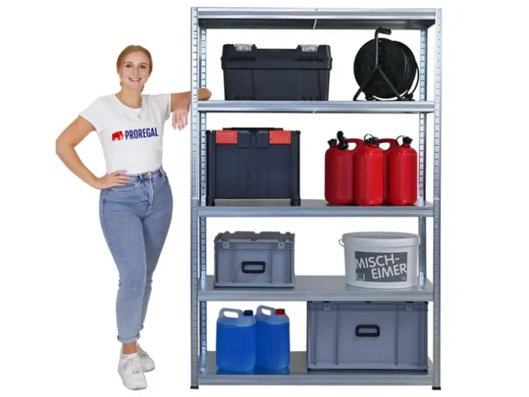 PROREGAL Mega Deal 2x Schwerlastregal Steel Eagle HxBxT 180x120x40 cm Fachlast 130kg Verzinkt