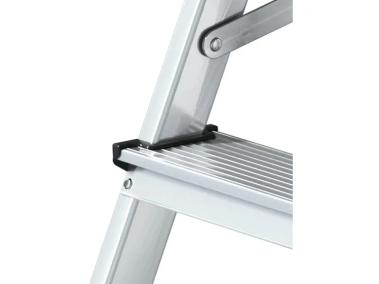 PROREGAL Metal Double Giraffe Doppelseitige-Aluminium-Stufenstehleiter 2 Stufen 125 kg Tragkraft Leiter Trittleiter Stufenleiter Haushaltsleiter