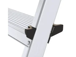PROREGAL Metal Double Giraffe Doppelseitige-Aluminium-Stufenstehleiter 2 Stufen 125 kg Tragkraft Leiter Trittleiter Stufenleiter Haushaltsleiter