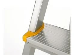 PROREGAL Metal Double Giraffe Doppelseitige-Aluminium-Stufenstehleiter 2 Stufen 41 cm Hoch 150 kg Tragkraft Leiter Trittleiter Haushaltsleiter