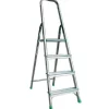 PROREGAL Metal Single Giraffe Einseitige-Aluminium-Bügelleiter 3 Stufen 130 cm Hoch Leiter Trittleiter Stufenleiter Stehleiter Haushaltsleiter