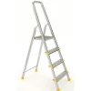 PROREGAL Metal Single Giraffe Einseitige-Aluminium-Bügelleiter 5 Stufen 171 cm Hoch Leiter Trittleiter Stufenleiter Stehleiter Haushaltsleiter