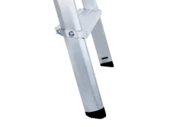 PROREGAL ML Stufen-Stehleiter Einseitig Begehbar Aluminium Eloxiert 5 Stufen