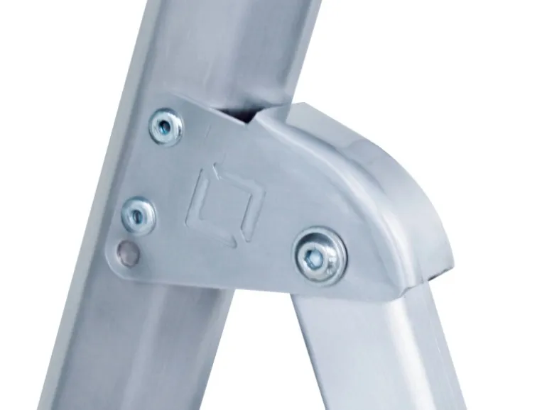 PROREGAL ML Stufen-Stehleiter Einseitig Begehbar Aluminium Eloxiert 5 Stufen