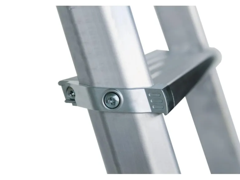 PROREGAL ML Stufen-Stehleiter Einseitig Begehbar Aluminium Eloxiert 5 Stufen