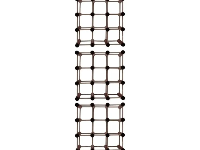 PROREGAL Modulares Weinregal Vinotega Mod HxBxT 36 x 36 x 24 cm 3 x 9 Flaschen Massives Kiefernholz Braun Geölt