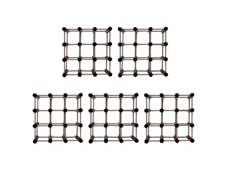 PROREGAL Modulares Weinregal Vinotega Mod HxBxT 36 x 36 x 24 cm 5 x 9 Flaschen Massives Kiefernholz Braun Geölt