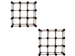 PROREGAL Modulares Weinregal Vinotega Mod HxBxT 36 x 36 x 24 cm 2 x 9 Flaschen Massives Kiefernholz Braun Geölt