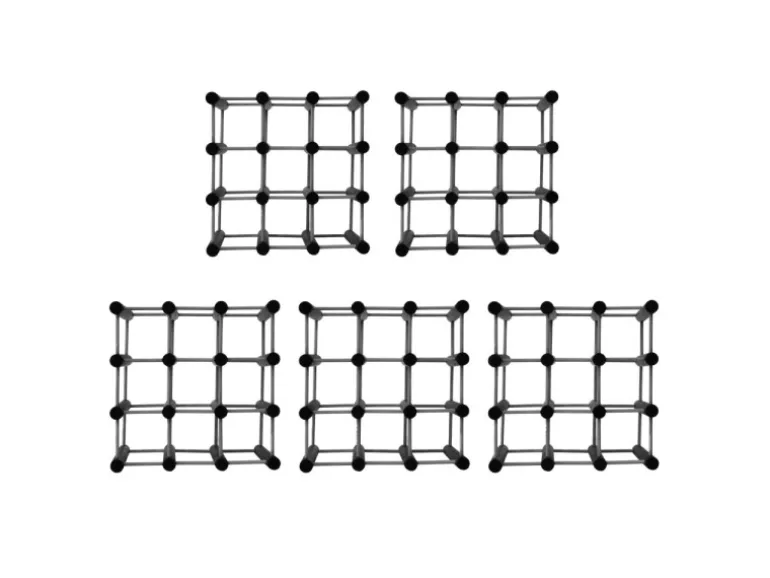 PROREGAL Modulares Weinregal Vinotega Mod HxBxT 36 x 36 x 24 cm 5 x 9 Flaschen Massives Kiefernholz Grau Geölt