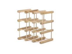 PROREGAL Modulares Weinregal Vinotega Mod HxBxT 36 x 36 x 24 cm 2 x 9 Flaschen Massives Kiefernholz Natur