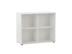 PROREGAL Pigeon Set Aktenregal Aktenschrank & Regalkreuz Breite 100 cm Weiß
