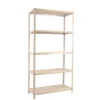 PROREGAL Schraubregal Panda Tall HxBxT 200 x 80 x 30 cm 6 Fachböden Fachlast 100 kg Weiß