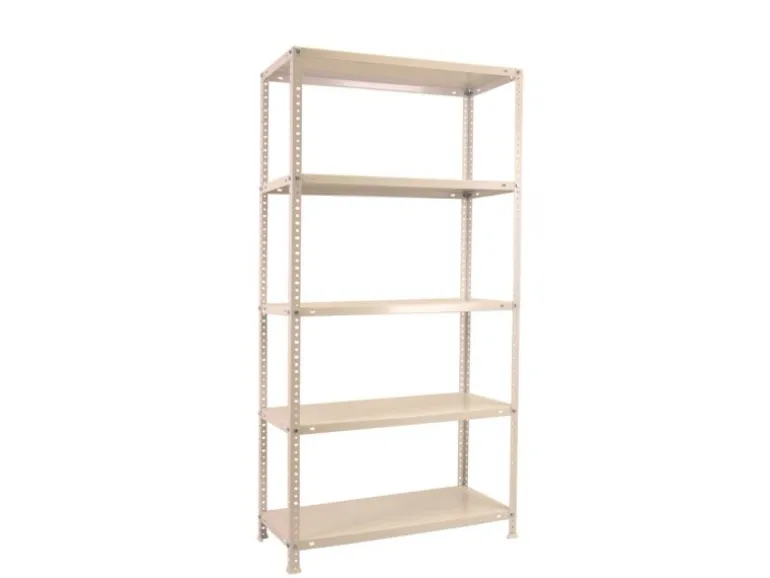 PROREGAL Schraubregal Panda Tall HxBxT 200 x 80 x 30 cm 6 Fachböden Fachlast 100 kg Weiß
