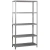 PROREGAL Schraubregal Panda Tall HxBxT 200 x 110 x 40 cm 5 Fachböden Fachlast 90 kg Verzinkt