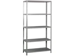 PROREGAL Schraubregal Panda Tall HxBxT 200 x 110 x 40 cm 5 Fachböden Fachlast 90 kg Verzinkt