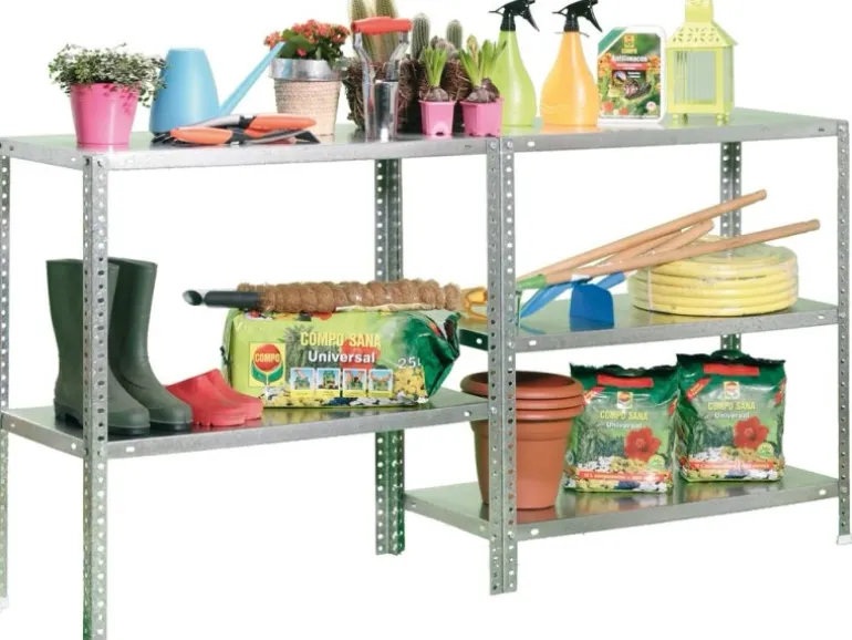 PROREGAL Schraubregal Panda Tall HxBxT 200 x 110 x 40 cm 5 Fachböden Fachlast 90 kg Verzinkt