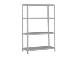 PROREGAL Schraubregal Panda Mid HxBxT 150 x 100 x 30 cm Fachlast 100 kg Grau