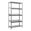 PROREGAL Schrägbodenregal Dowa Stecksystem HxBxT 200 x 100 x 50 cm Fachlast 200 kg Grau