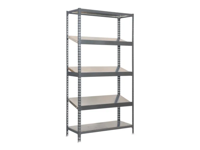 PROREGAL Schrägbodenregal Dowa Stecksystem HxBxT 200 x 100 x 50 cm Fachlast 200 kg Verzinkt