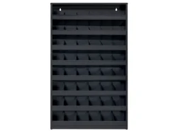 PROREGAL Schüttenregal Mit 48 Fächern Zur Wandbefestigung HxBxT 85x50x12,5cm Anthrazitgrau