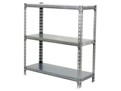 PROREGAL Schwerlastregal Small Metal Shark HxBxT 100 x 90 x 30 cm Fachlast 180 kg Verzinkt