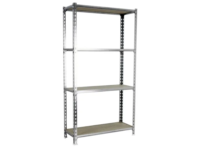 PROREGAL Schwerlastregal Mid Muli HxBxT 150 x 120 x 30 cm 4 Fachböden Fachlast 200 kg Verzinkt