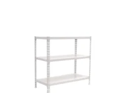 PROREGAL Schwerlastregal Baby Metal Shark HxBxT 90 x 100 x 50 cm Fachlast 180 kg Weiß