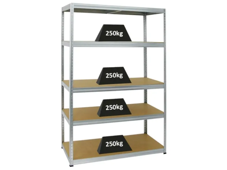 PROREGAL Schwerlastregal Big Elephant M HxBxT 180 x 120 x 60 cm Fachlast 250 kg Verzinkt