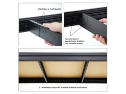 PROREGAL Schwerlastregal Dino 180x240x60 cm Fachlast 450kg Schwarz