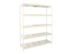 PROREGAL Schwerlastregal Big Metal Yeti Five HxBxT 200 x 150 x 45 cm Fachlast 400 kg Weiß