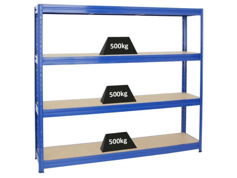 PROREGAL Schwerlastregal Dino HxBxT 180 x 200 x 45 cm Fachlast 500 kg Blau