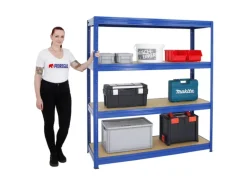 PROREGAL Schwerlastregal Dino HxBxT 180 x 160 x 60 cm Fachlast 600 kg Blau