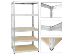 PROREGAL Schwerlastregal Tiger HxBxT 180 x 90 x 60 cm Fachlast 265 kg 5-Ebenen Verzinkt