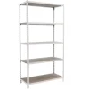 PROREGAL Schwerlastregal Muli HxBxT 180 x 80 x 40 cm 5 Fachböden Fachlast 150 kg Weiß