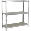 PROREGAL Schwerlastregal Baby Muli HxBxT 90 x 80 x 40 cm 3 Fachböden Fachlast 150 kg Verzinkt