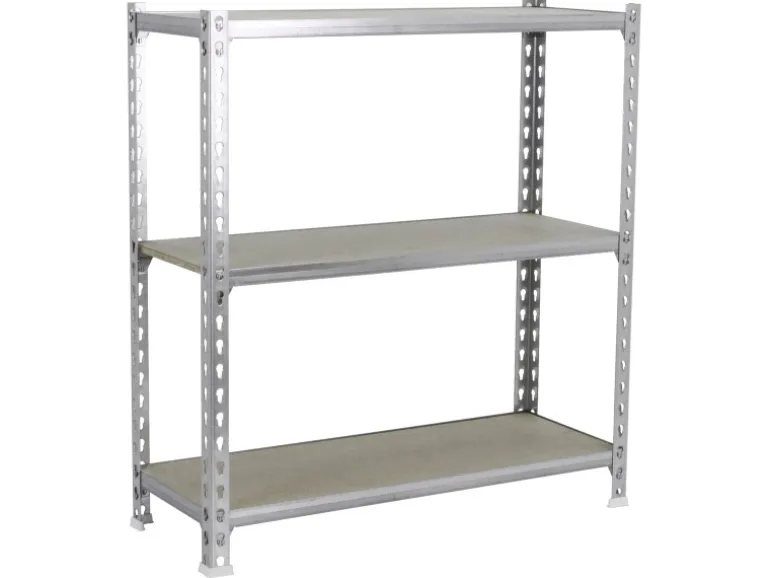 PROREGAL Schwerlastregal Baby Muli HxBxT 90 x 80 x 40 cm 3 Fachböden Fachlast 150 kg Verzinkt
