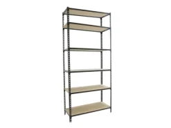 PROREGAL Schwerlastregal Giant Muli HxBxT 250 x 80 x 30 cm 6 Fachböden Fachlast 150 kg Anthrazit