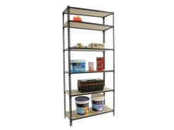PROREGAL Schwerlastregal Giant Muli HxBxT 250 x 80 x 30 cm 6 Fachböden Fachlast 150 kg Anthrazit