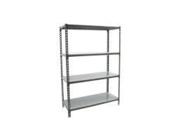 PROREGAL Schwerlastregal Mid Metal Shark HxBxT 150 x 80 x 40 cm Fachlast 180 kg Anthrazit-Verzinkt