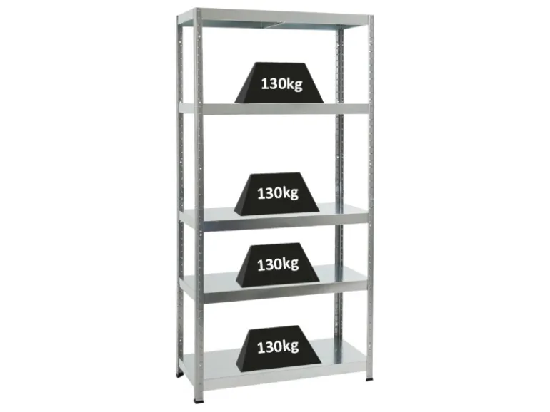 PROREGAL Schwerlastregal Steel Eagle HxBxT 180 x 90 x 40 cm Fachlast 130 kg Verzinkt