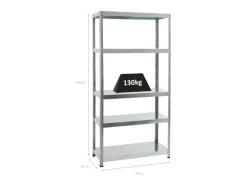 PROREGAL Schwerlastregal Steel Eagle HxBxT 180 x 90 x 40 cm Fachlast 130 kg Verzinkt