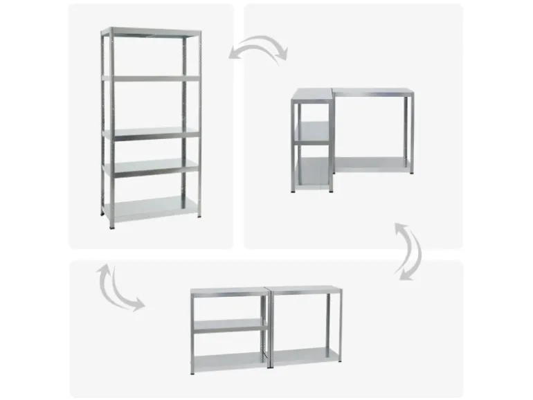 PROREGAL Schwerlastregal Steel Eagle HxBxT 180 x 90 x 40 cm Fachlast 130 kg Verzinkt