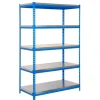 PROREGAL Schwerlastregal Metal Yeti Light Five HxBxT 200 x 100 x 60 cm Fachlast 300 kg Blau