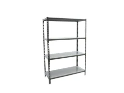 PROREGAL Schwerlastregal Mid Metal Shark HxBxT 150 x 80 x 50 cm Fachlast 180 kg Anthrazit-Verzinkt