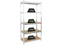 PROREGAL Schwerlastregal Giant Ragnar HxBxT 200 x 100 x 50 cm Fachlast 175 kg Verzinkt