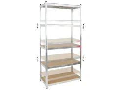 PROREGAL Schwerlastregal Giant Ragnar HxBxT 200 x 100 x 50 cm Fachlast 175 kg Verzinkt