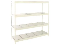 PROREGAL Schwerlastregal Metal Beast Four HxBxT 200 x 180 x 45 cm Fachlast 600 kg Weiß
