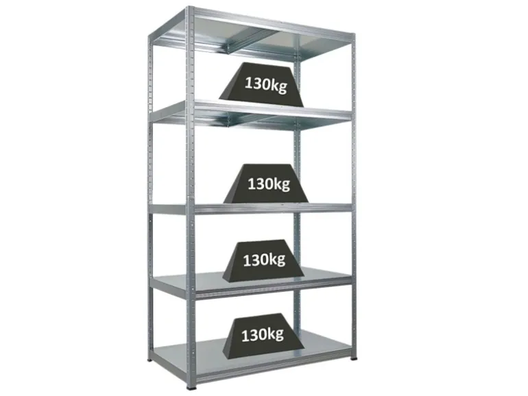 PROREGAL Schwerlastregal Steel Eagle HxBxT 180x100x60cm Fachlast 130kg Verzinkt
