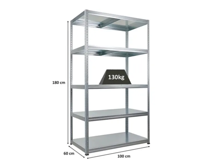 PROREGAL Schwerlastregal Steel Eagle HxBxT 180x100x60cm Fachlast 130kg Verzinkt