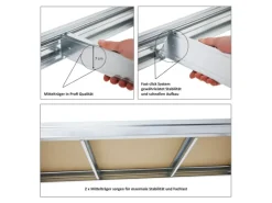 PROREGAL Schwerlastregal Dino HxBxT 180 x 200 x 60 cm Fachlast 500 kg Verzinkt